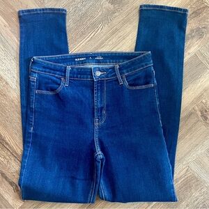 Old Navy Women's High-Rise Straight Leg Blue Jeans 6 Long